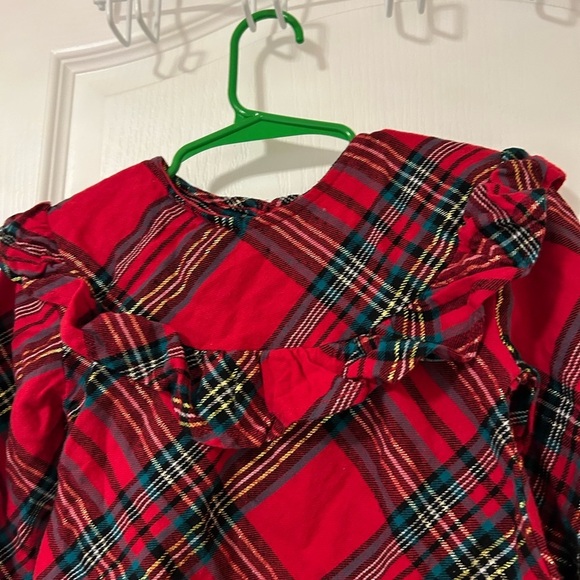 Girls Plaid Ruffle Top - Picture 4 of 4